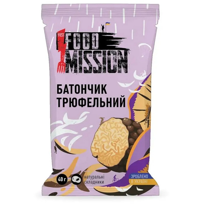 Батончик Food Mission (Green Tramps) трюфельный от магазина Мандривник Украина
