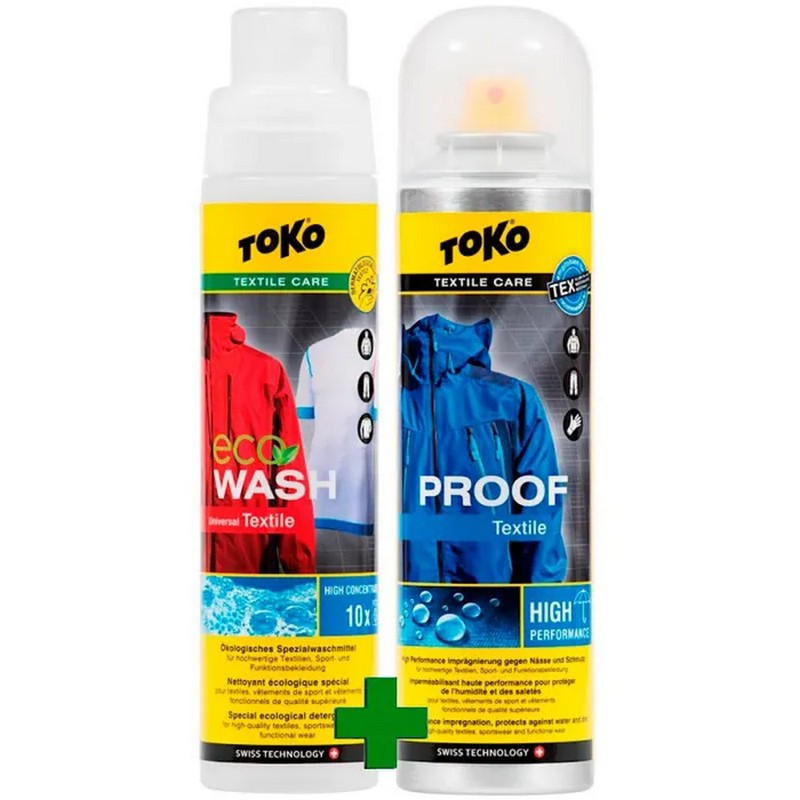 Набор Toko Duo-Pack Textile Proof & Eco Textile Wash 250ml пропитка и стирка от магазина Мандривник Украина