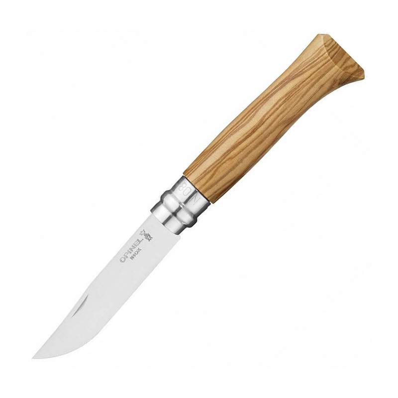 Нож Opinel 8 VRI олива с чехлом в пенале от магазина Мандривник Украина