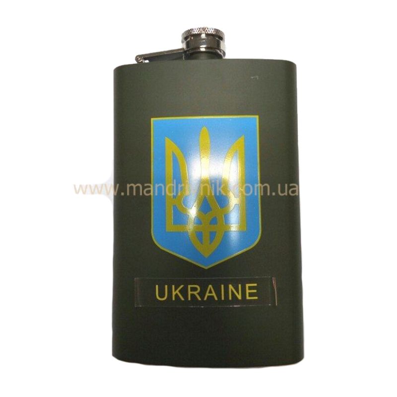 Фляга стальная Украина PQ-1OZ-B 0,3 л от магазина Мандривник Украина