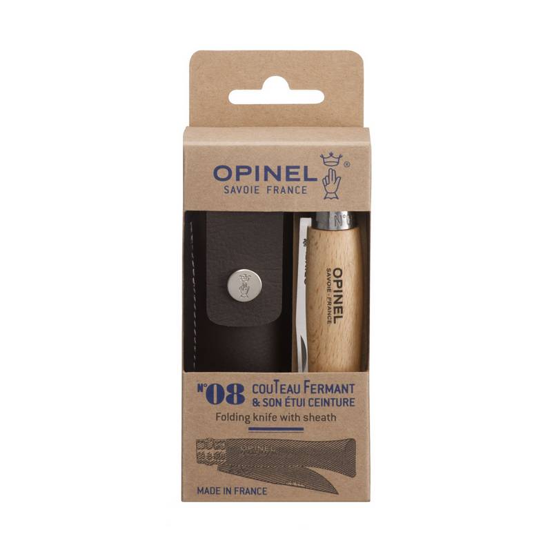 Нож Opinel 8 VRI бук с чехлом