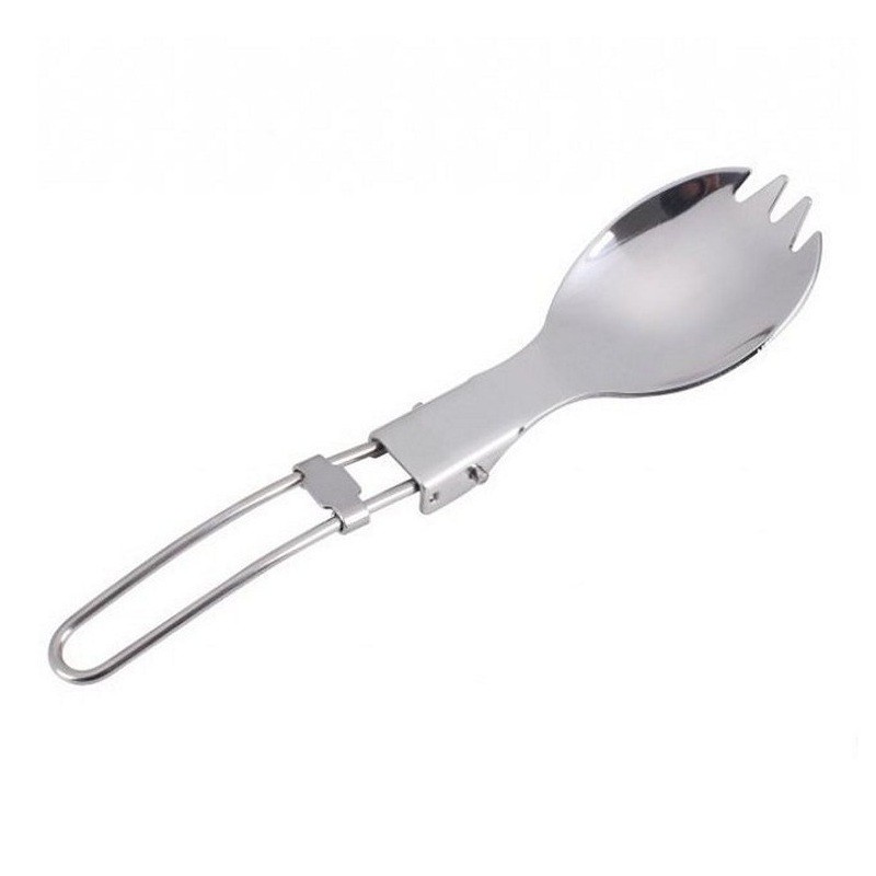 Ложка-вилка складная Pinguin Spork steel от магазина Мандривник Украина