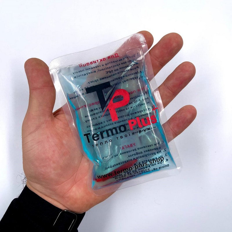 Грелка гелевая многоразовая TermoPlus S 9х13 см 110 мл  с логотипом от магазина Мандривник Украина