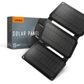 Портативний зарядний пристрій сонячна панель Videx VSO-F515UU 15W