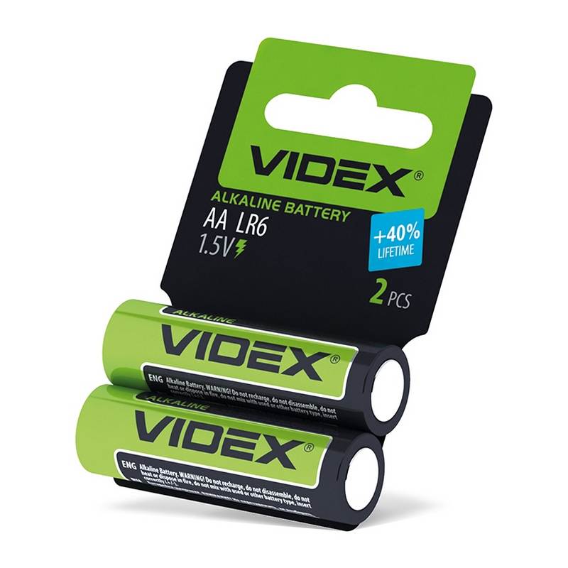 Батарейка Videx LR6/AA щелочная от магазина Мандривник Украина