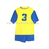 Форма футбольная М3 с номером  от магазина Мандривник Украина
