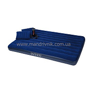 Матрац Intex 68765 152*203*22 + 2 подушки+насос 