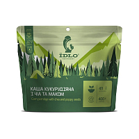 Каша IDLO кукурудзяна з насінням Чіа і маком